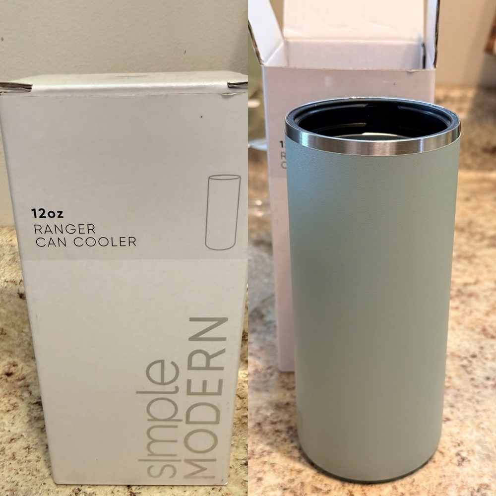 Sleek Green Simple Modern 12oz Ranger Can Cooler.